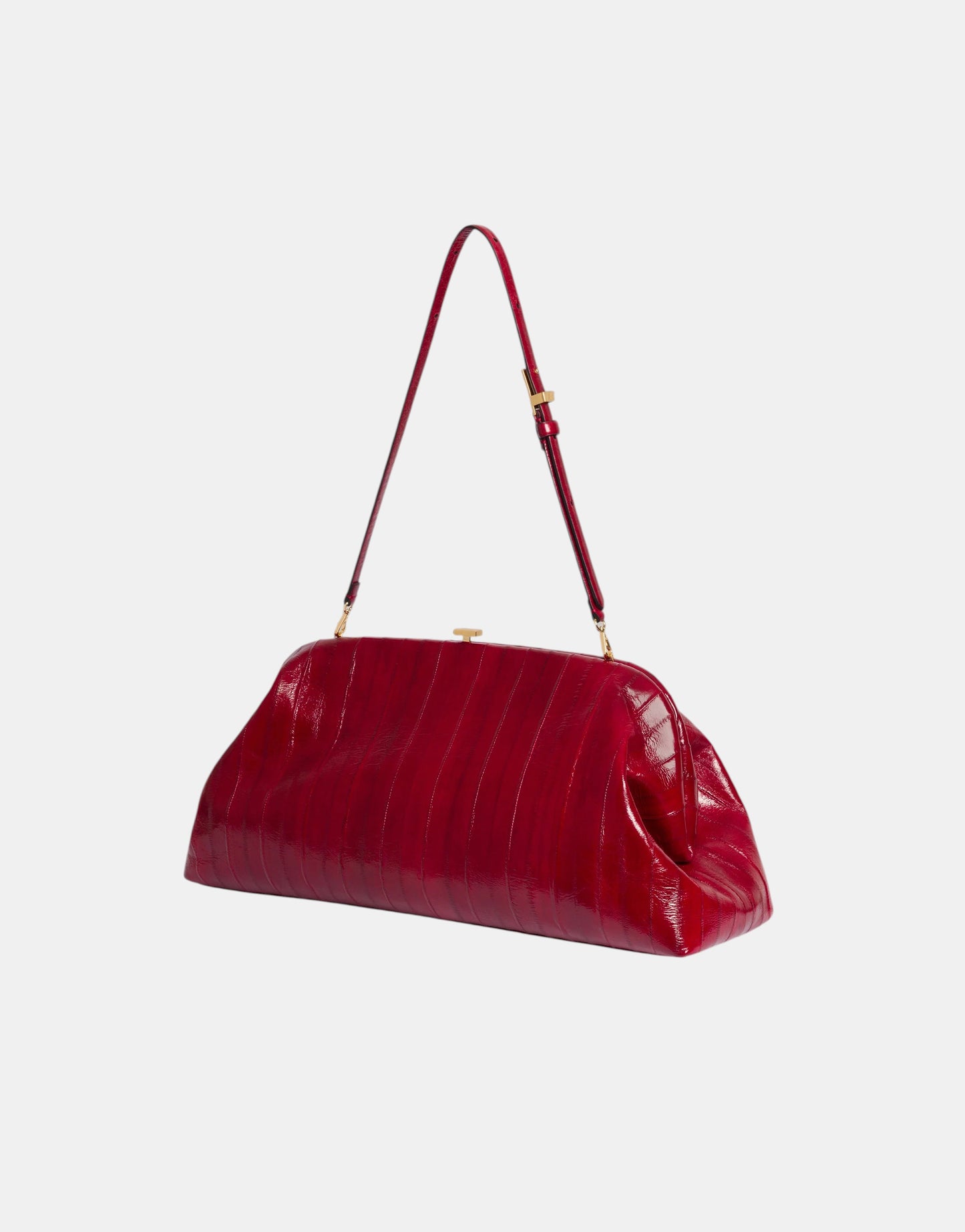 Maxi Pouch aus Eelleder Rot