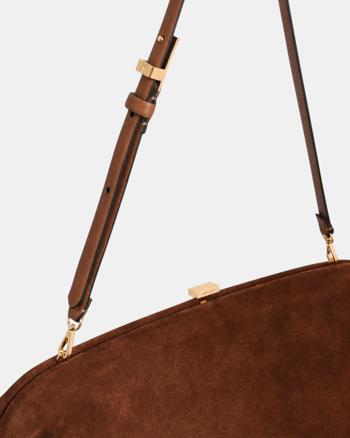 Maxi Pouch Wildleder Braun