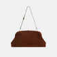 Maxi Pouch Wildleder Braun