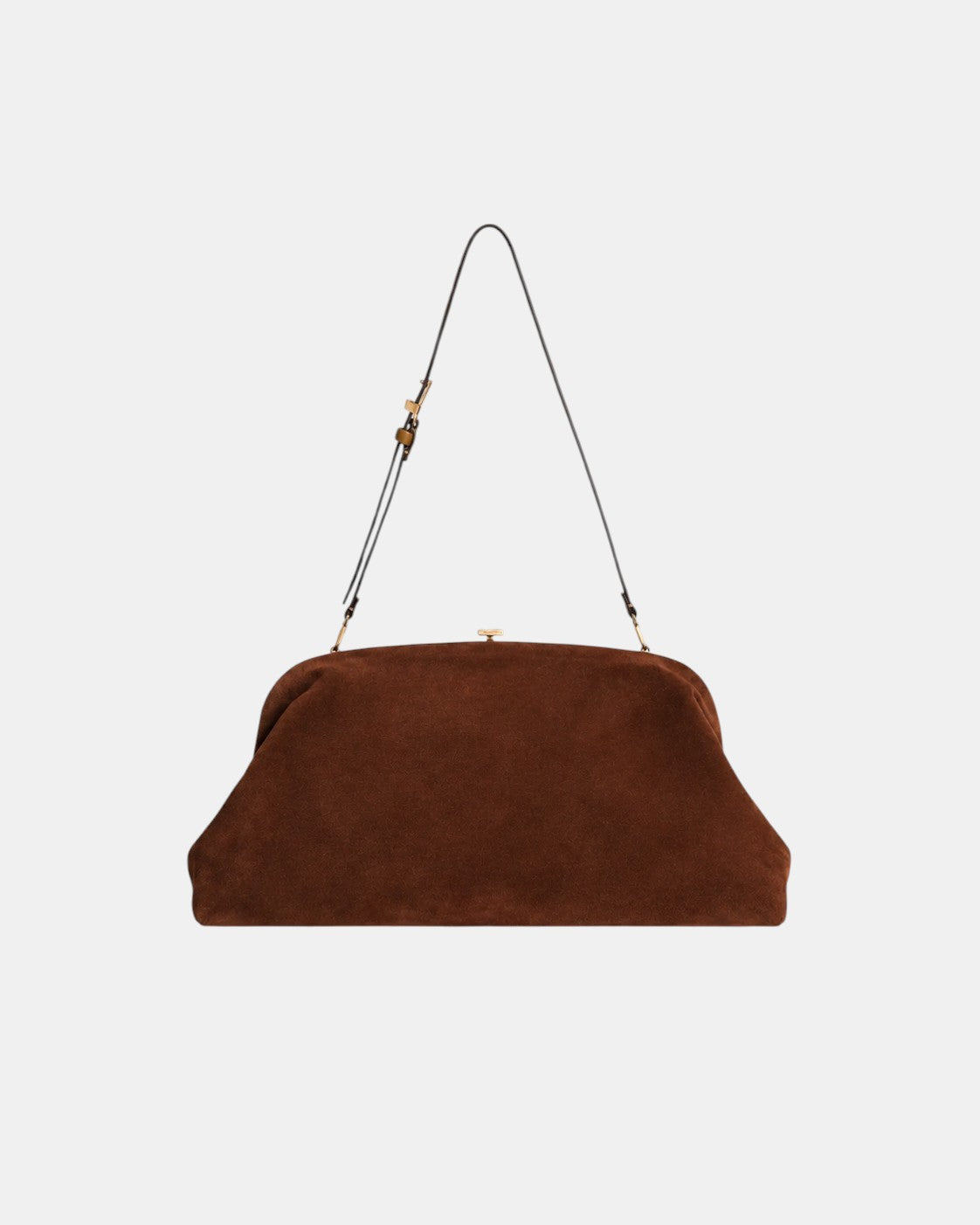 Maxi Pouch Wildleder Braun