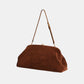 Maxi Pouch Wildleder Braun