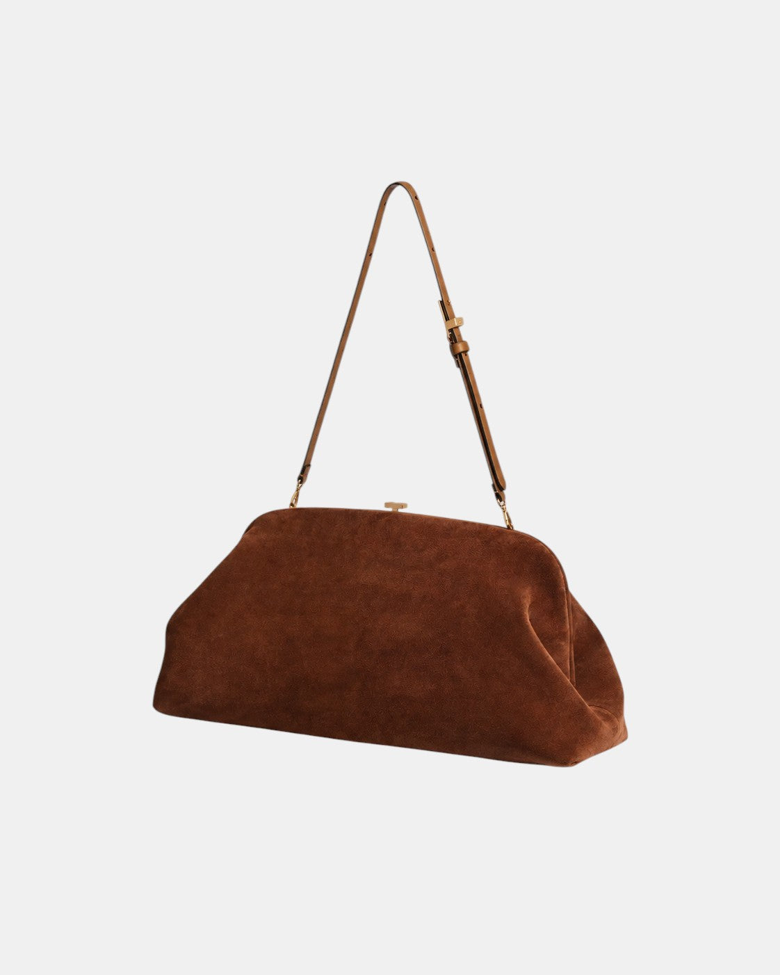 Maxi Pouch Wildleder Braun