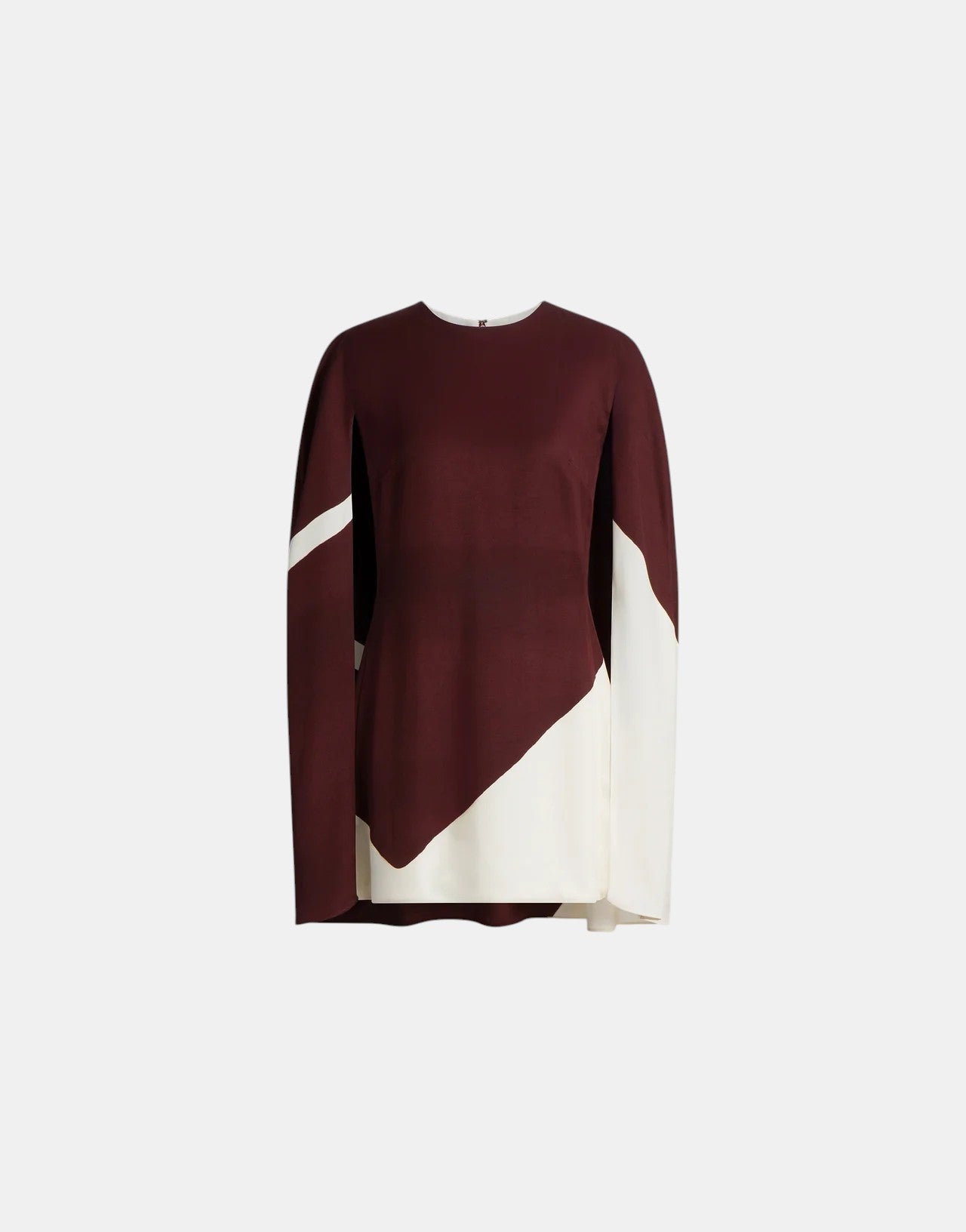 Kurzes Kleid Braun Weiß