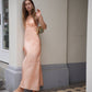 Alberta Ferretti Open-back Kleid aus Seide in Apricot im Streetstyle