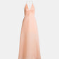 Alberta Ferretti Open-back Kleid aus Seide in Apricot als Freisteller