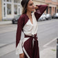 Alberta Ferretti Two-Tone Kleid in Braun Weiß von der Seite im Styling