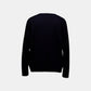 Allude Strickjacke Navy mit Cashmere als Freisteller von hinten