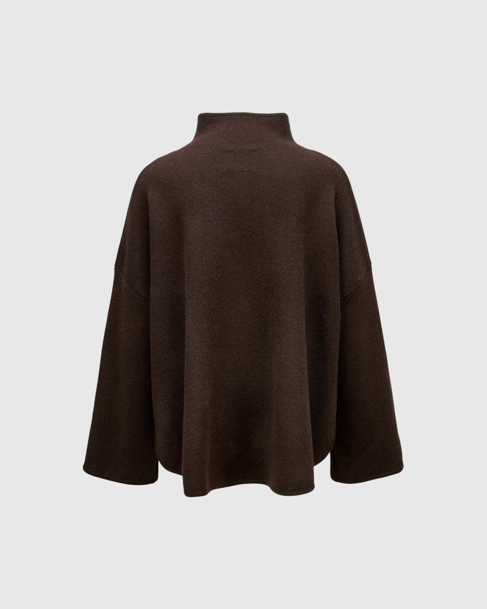 Oversize-Pullover mit Stehkragen