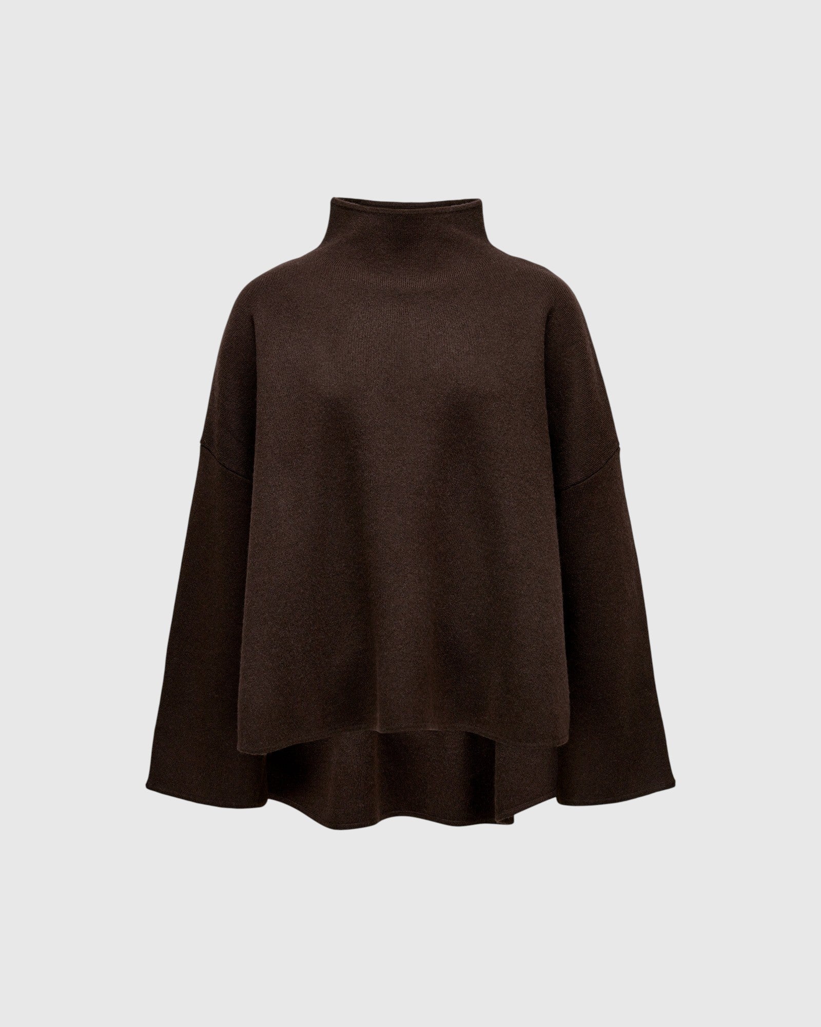 Oversize-Pullover mit Stehkragen