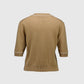 Kurzarm-Pullover Camel Weiß
