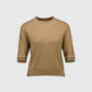 Kurzarm-Pullover Camel Weiß
