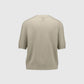 Cashmerepullover Kurzarm Beige