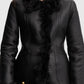 Adeline Shearling-Jacke Schwarz