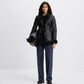 Adeline Shearling-Jacke Schwarz