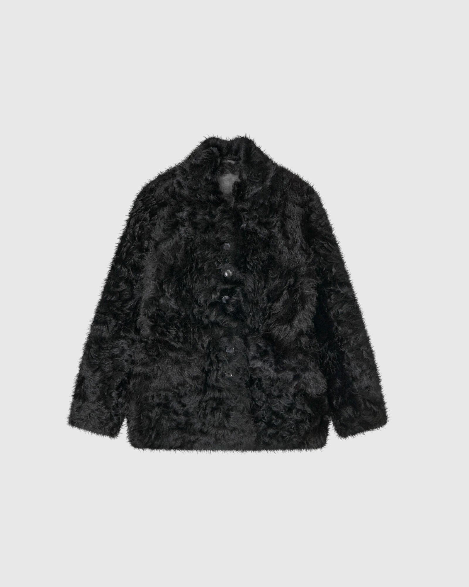 Adeline Shearling-Jacke Schwarz