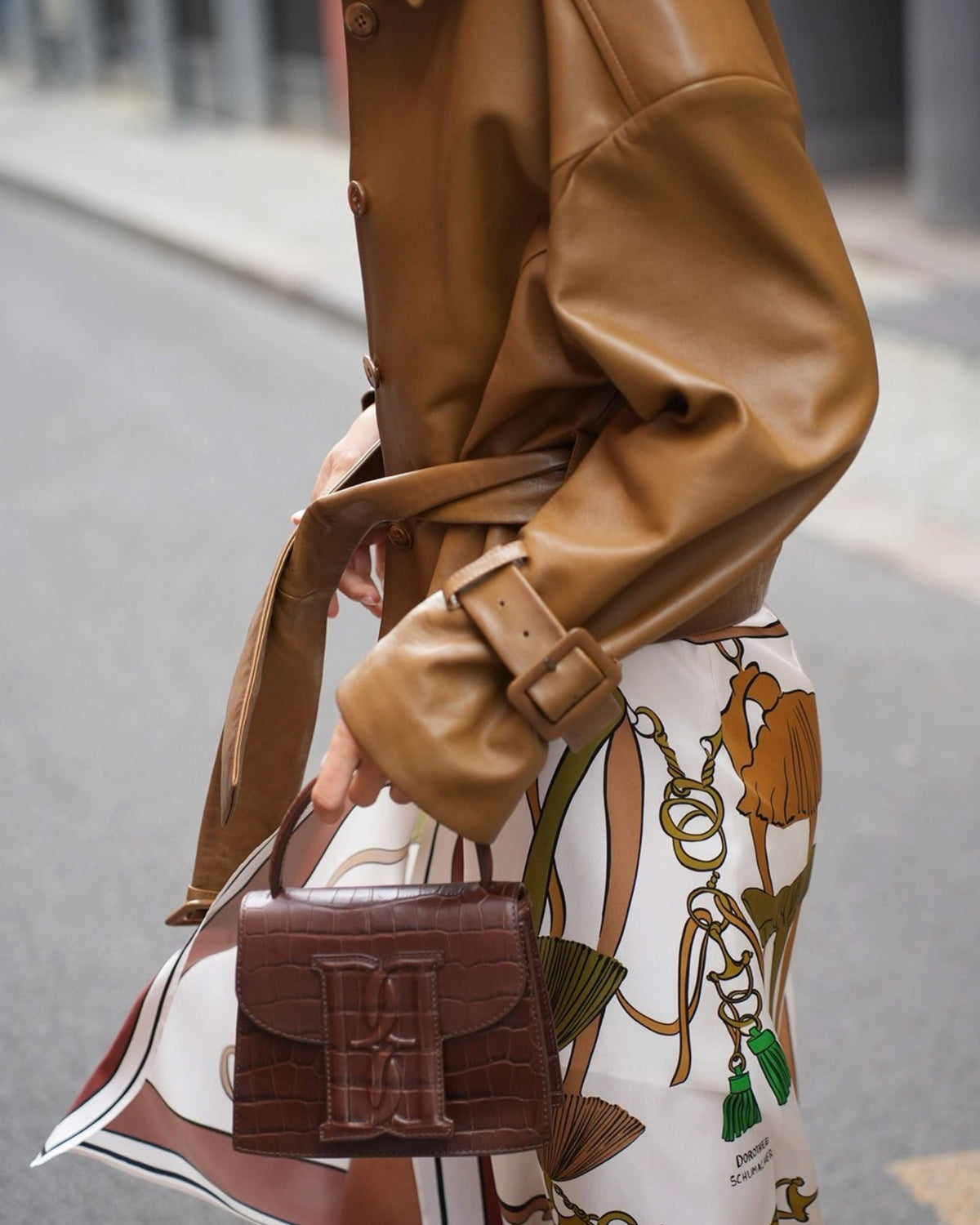 Ramil Schultertasche Braun