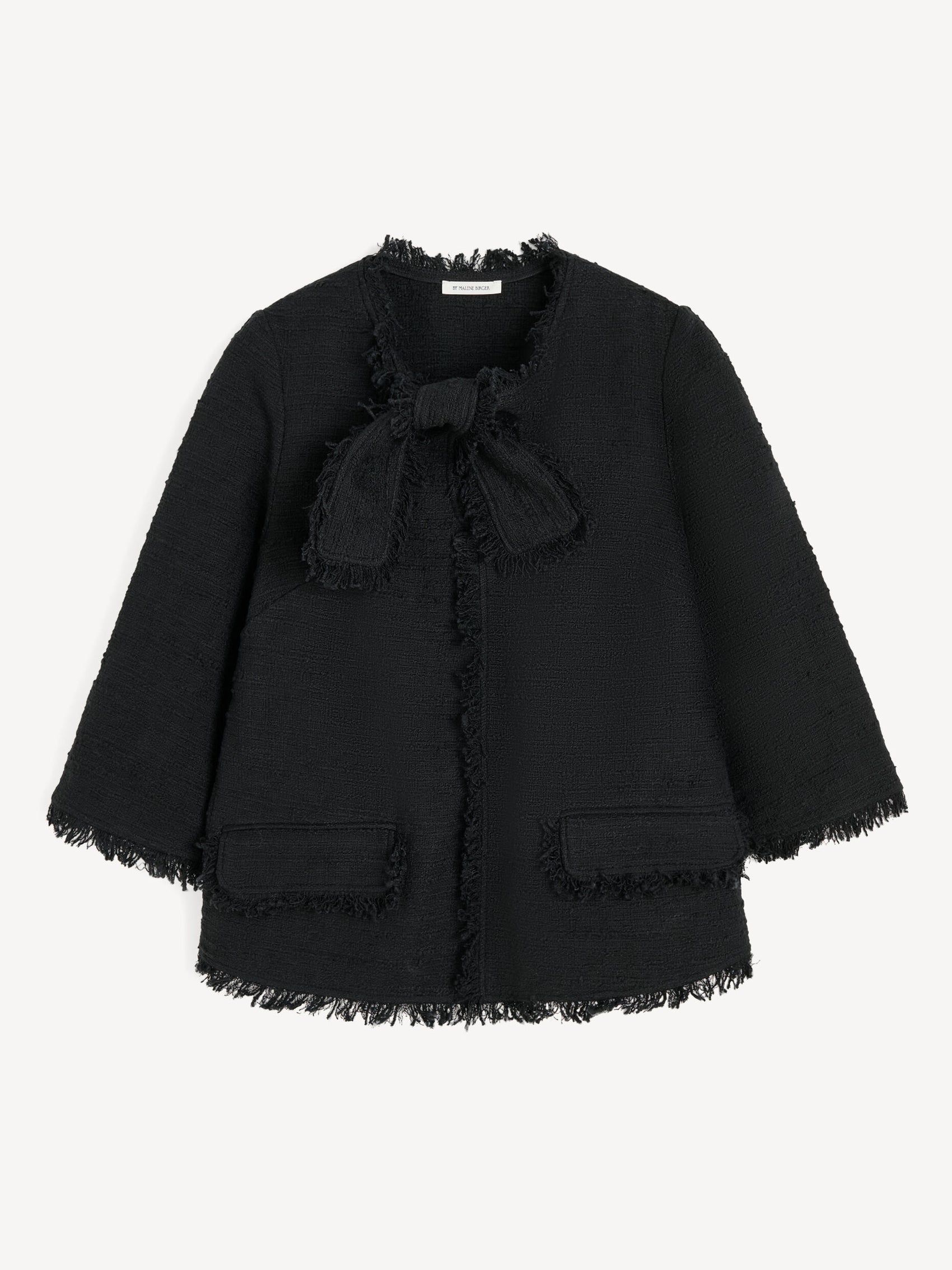 Bouclé Bluse Black