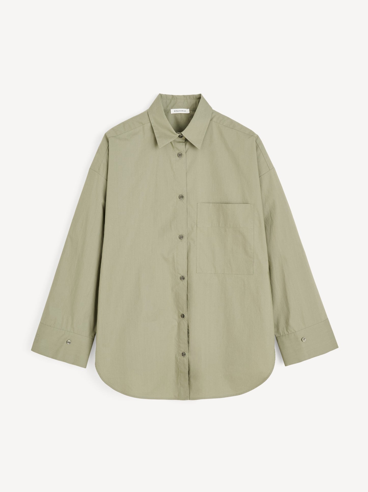 By Malene Birger Oversized Hemdbluse Deep Lichen Green als Freisteller