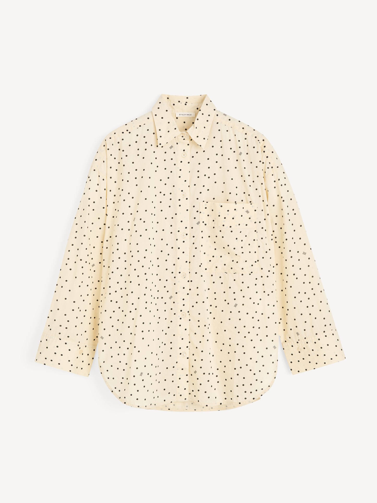 By Malene Birger Derris Voile Bluse Polka Dot Creme als Freisteller