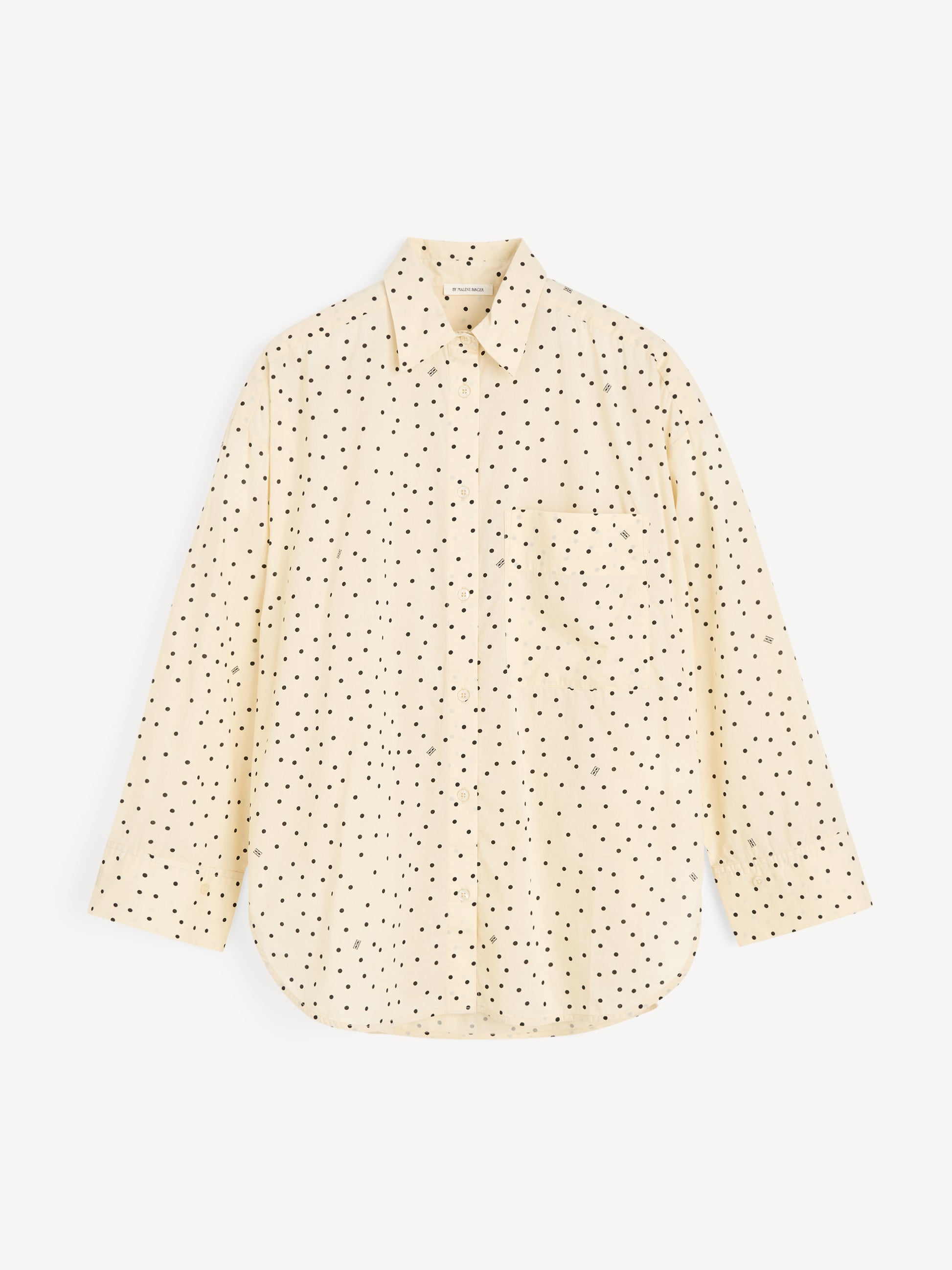 By Malene Birger Derris Voile Bluse Polka Dot Creme als Freisteller