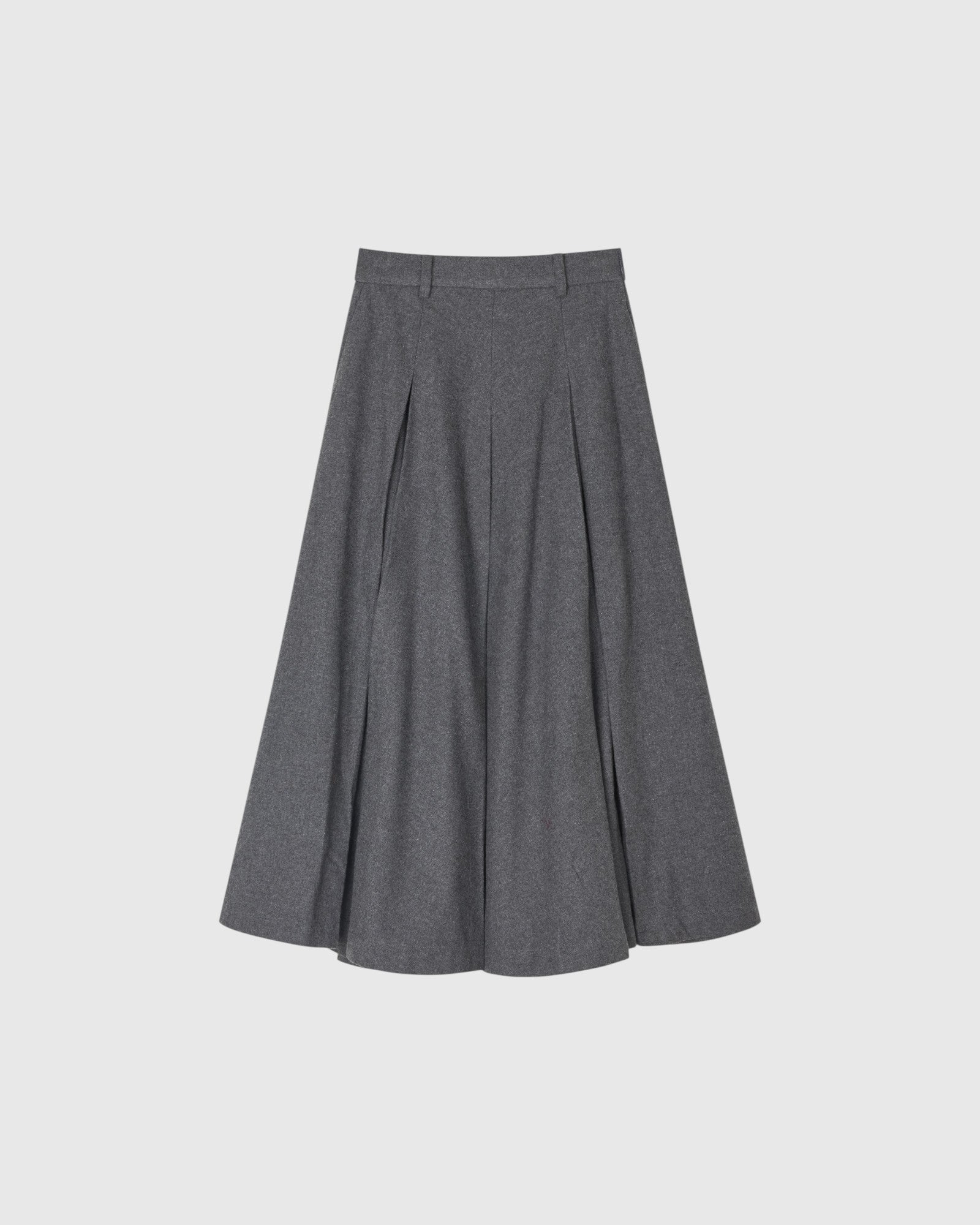 By Malene Birger Maxirock aus Flanell in Dunkelgrau als Freisteller