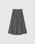 By Malene Birger Maxirock aus Flanell in Dunkelgrau als Freisteller