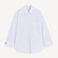 By Malene Birger Hemdbluse Black White Mix Stripe als Freisteller