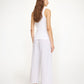 By Malene Birger Mirabello Hose Black White Mix Stripe von hinten getragen