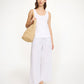 By Malene Birger Mirabello Hose Black White Mix Stripe von vorne getragen