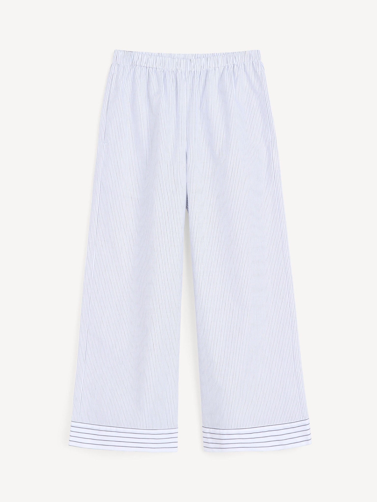 By Malene Birger Mirabello Hose Black White Mix Stripe als Freisteller