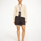 By Malene Birger Greta Shorts Schwarz von vorne getragen