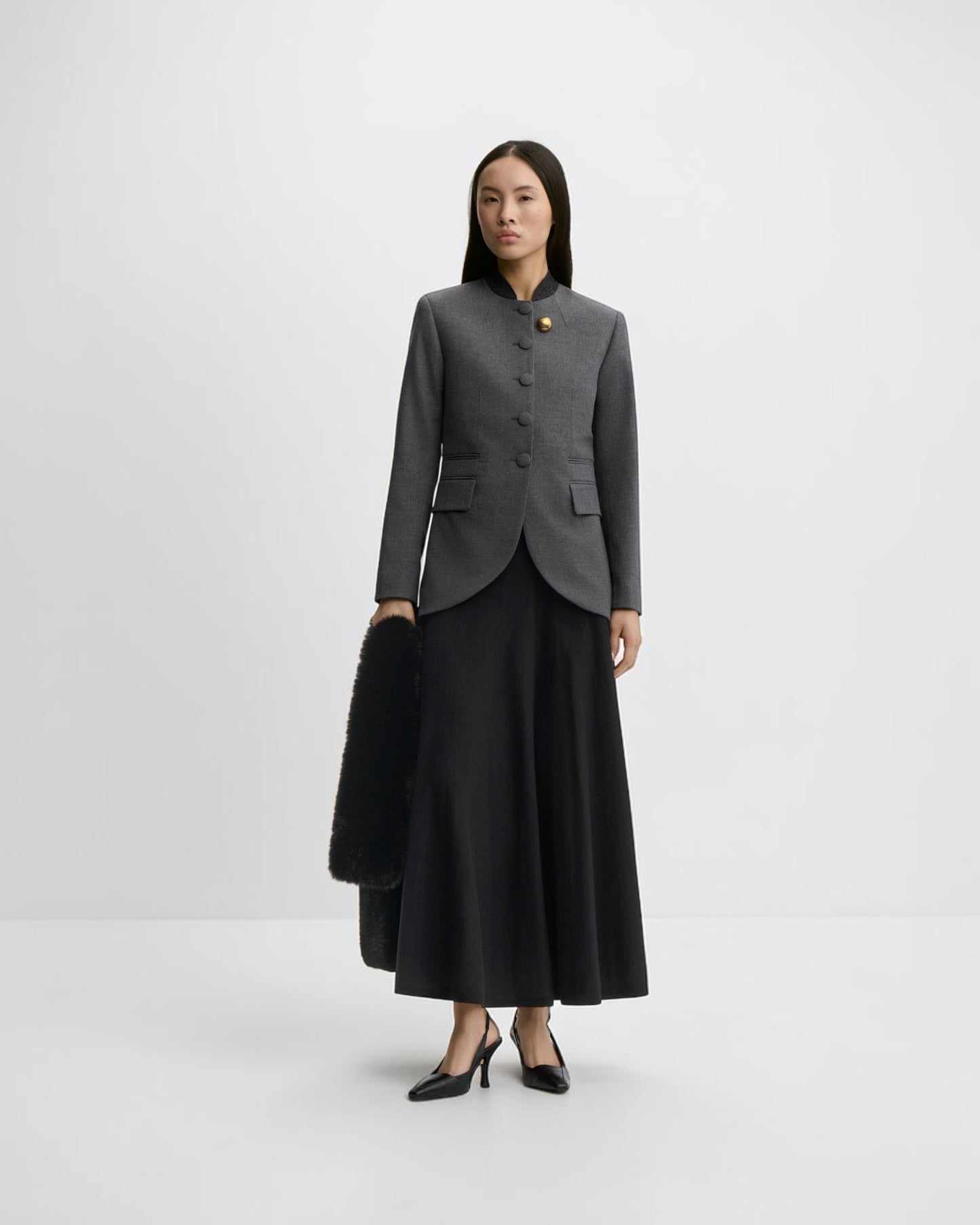 Claye Blazer Dunkelgrau