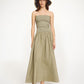 By Malene Birger Marc Midikleid Deep Lichen Green von vorne getragen