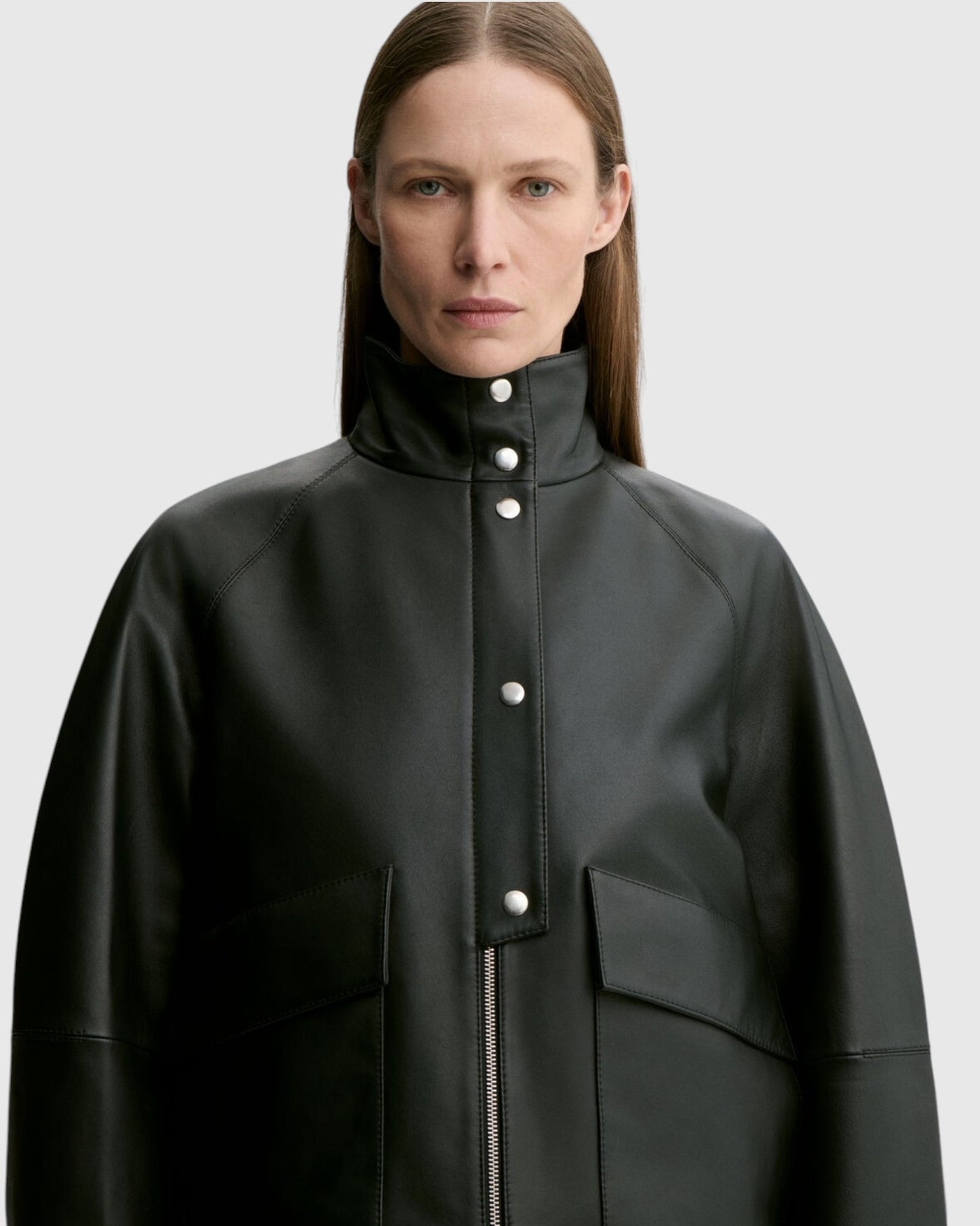 Suzanne Lederjacke Schwarz