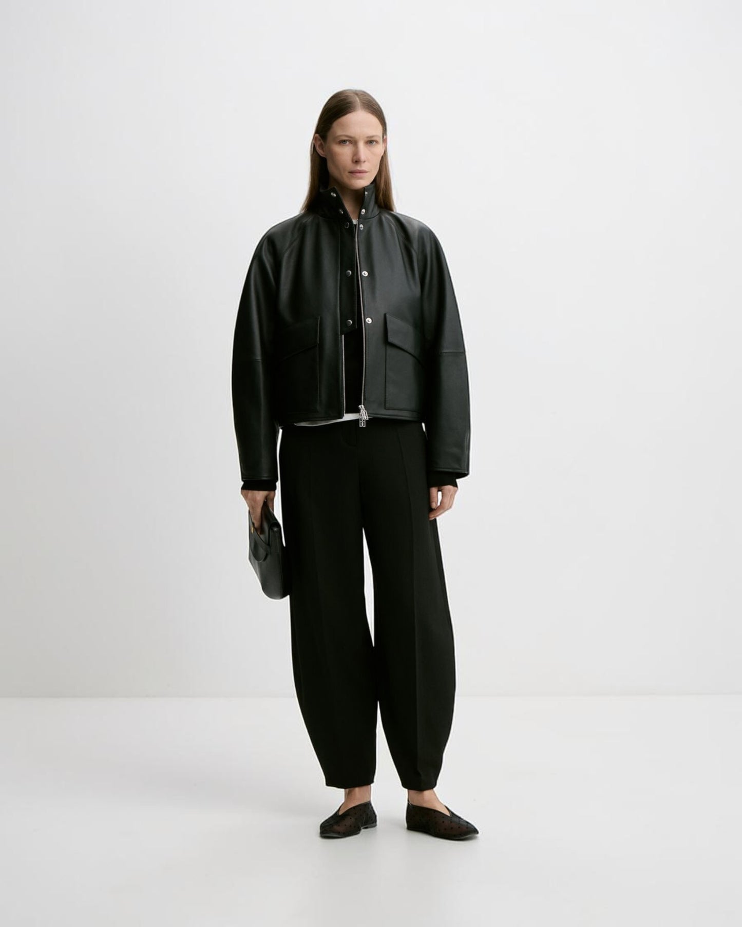Suzanne Lederjacke Schwarz