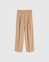 By Malene Birger Wide-Leg-Hose aus Wolle in Beige als Freisteller