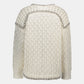 Circus Hotel Strickjacke Creme Silver Chains als Freisteller von hinten