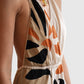 Detail des Circus Hotel Strickkleids Multicolor Neckholder mit grafischem Strickmuster