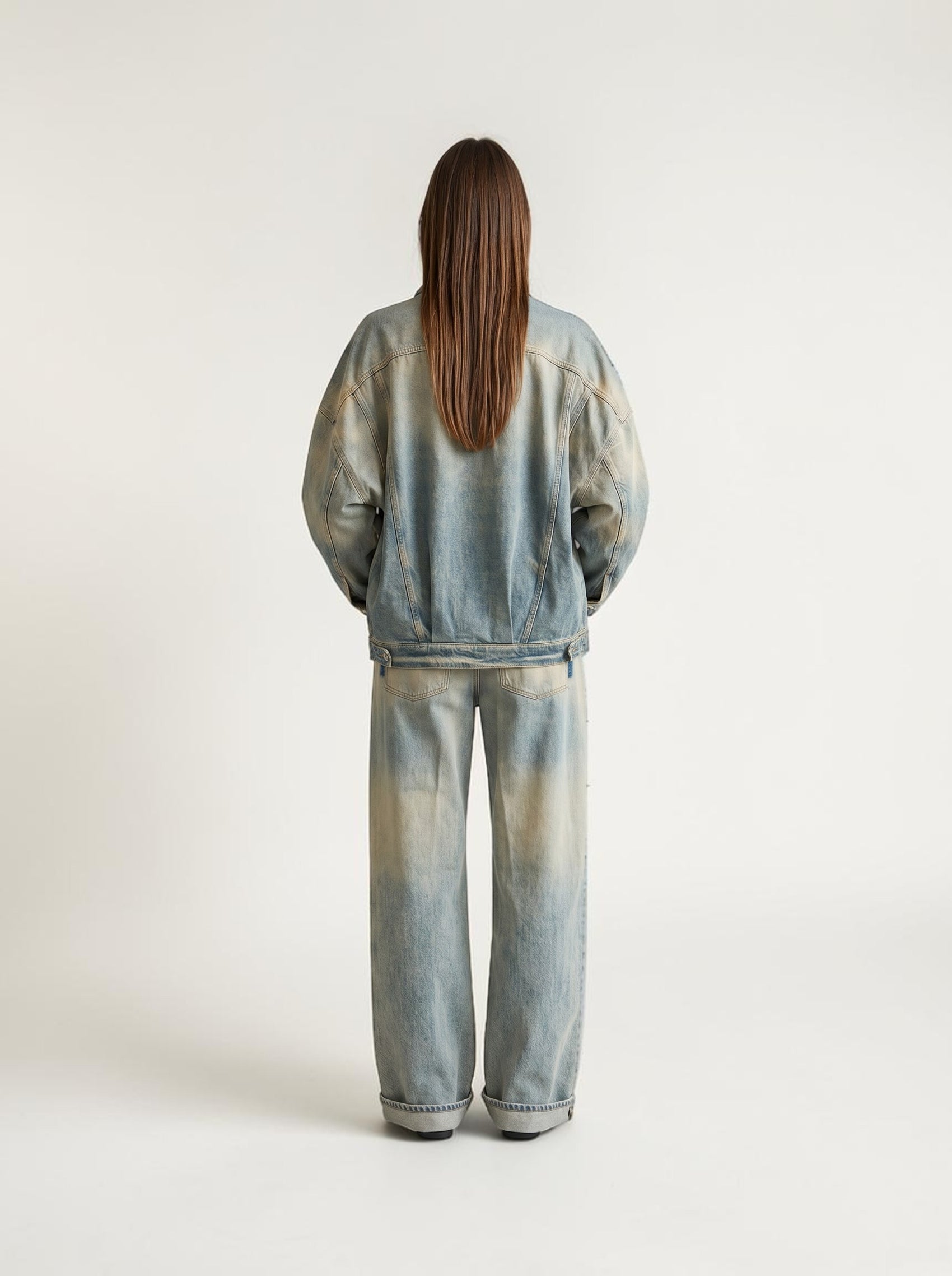 Oversized Jeansjacke Blue Denim