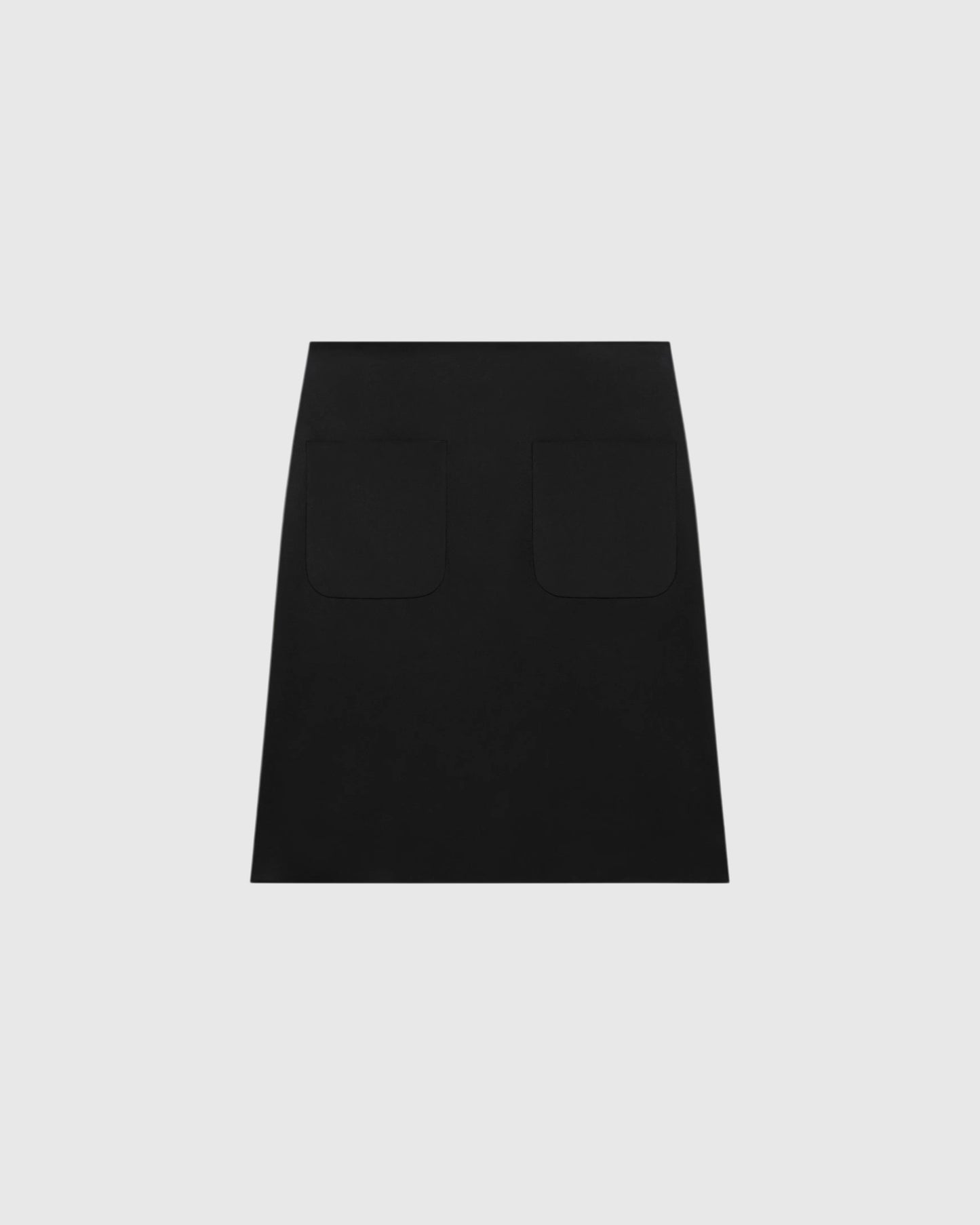 Bleistiftrock aus Satin Schwarz