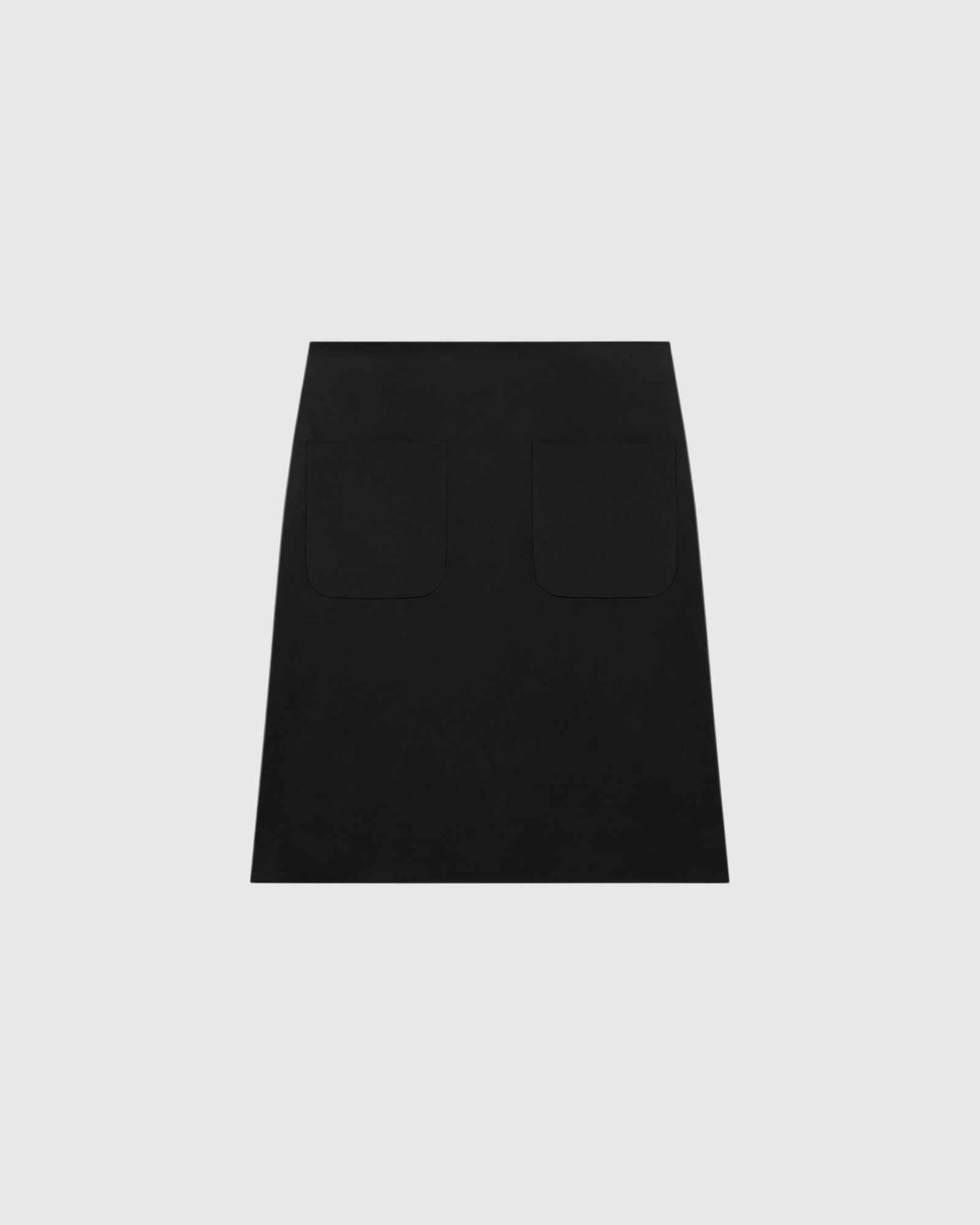 Bleistiftrock aus Satin Schwarz