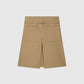 Bermudashorts mit Ledergürtel Dunkelsand