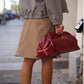 Bermudashorts mit Ledergürtel Dunkelsand