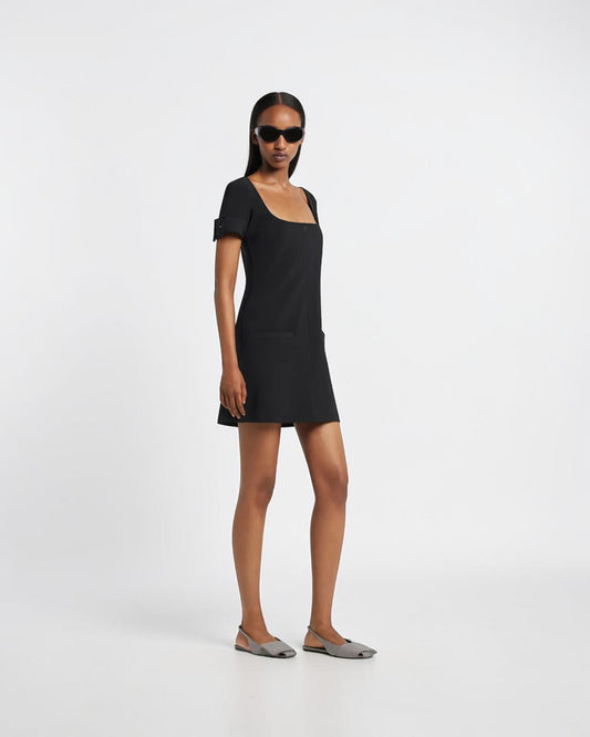 A-Linien-Kleid mit Schnallendetail