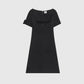 A-Linien-Kleid mit Schnallendetail