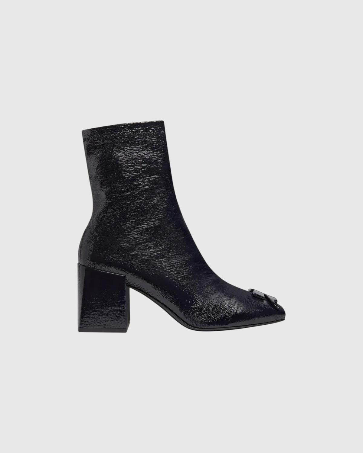Vinyl-Stiefeletten Marineblau
