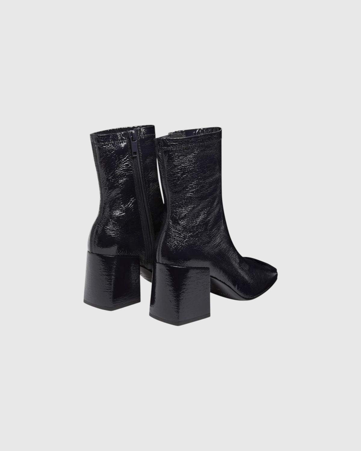 Vinyl-Stiefeletten Marineblau