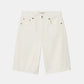 House of Dagmar Baggy Fit Denim Shorts Weiß als Freisteller