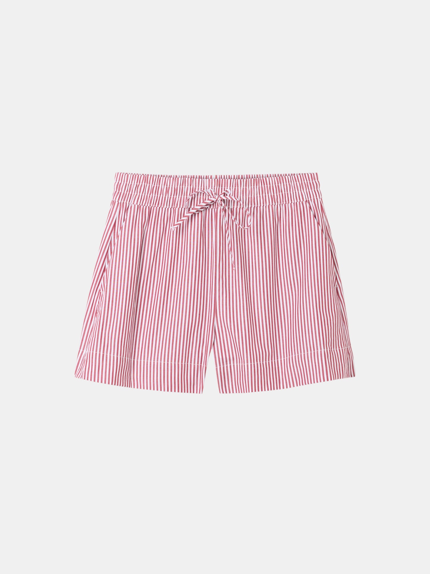 House of Dagmar Boxer Shorts Rot Weiß Gestreift als Freisteller