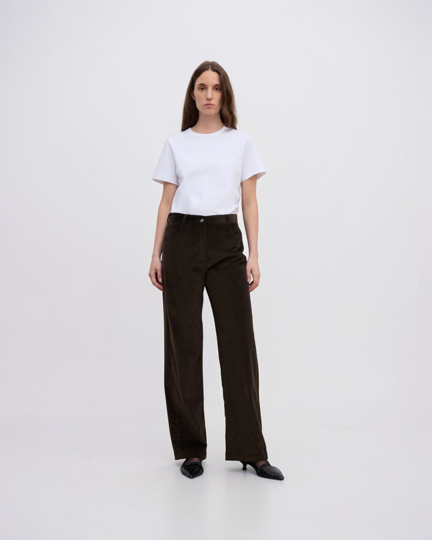 Cordhose Braun